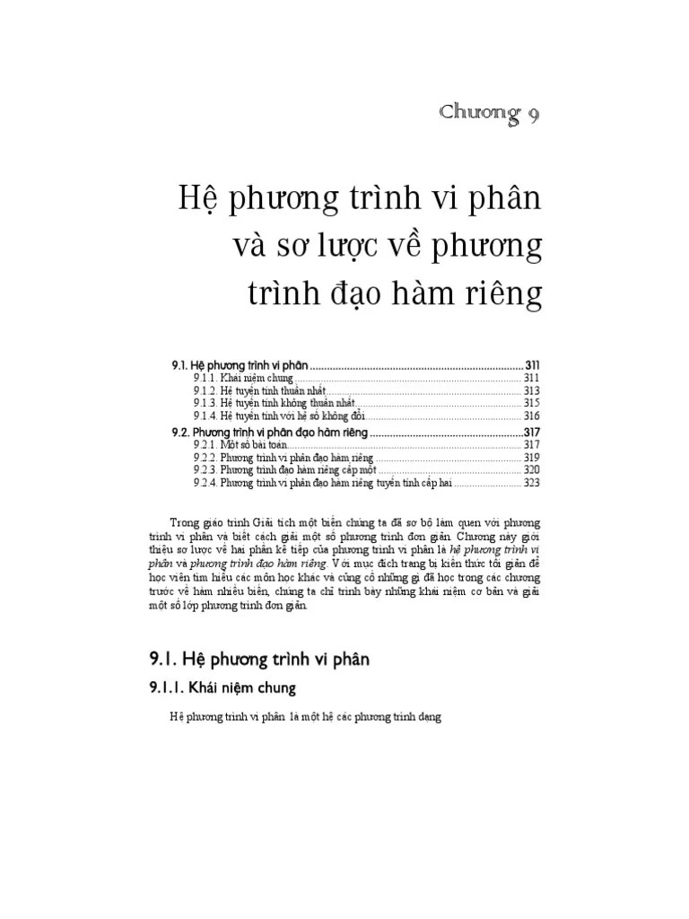 Phuong Trinh Vi Phan | PDF