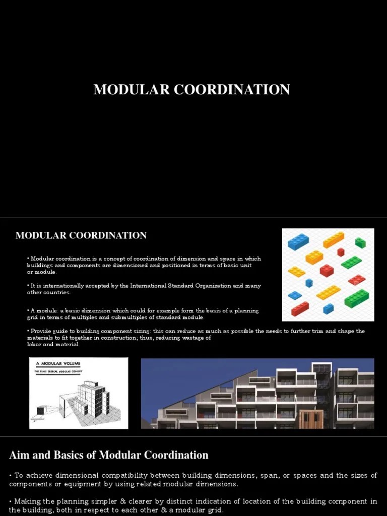 Modular Coordination-Unit 1 PDF | PDF | Modular Programming | Wall