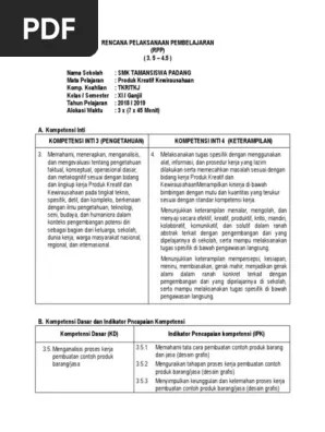 Model ini menawarkan cara pembuatan perangkat lunak secara lebih nyata. Rpp Pkk Kompt 5 Pdf