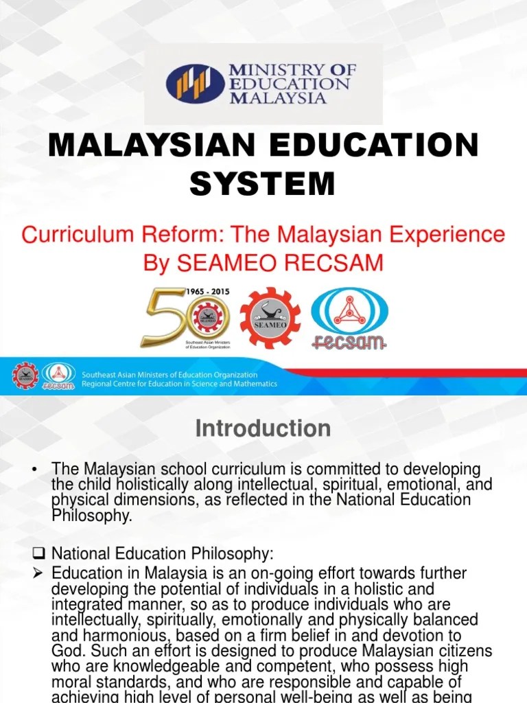 Malaysian Education System | PDF | Science, Technology, Engineering, And Mathematics | Curriculum