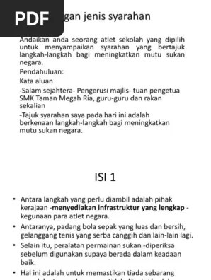 Usaha mendokumentasikan garis panduan berserta pelbagai strategi dan pelan tindakan merupakan satu langkah yang berkesan bagi menyebarkan dan memberikan pemahaman yang jelas kepada semua pihak yang terlibat khususnya guru dan … Syarahan Langkah Lang Meningkatkan Mutu Sukan Negara Pdf