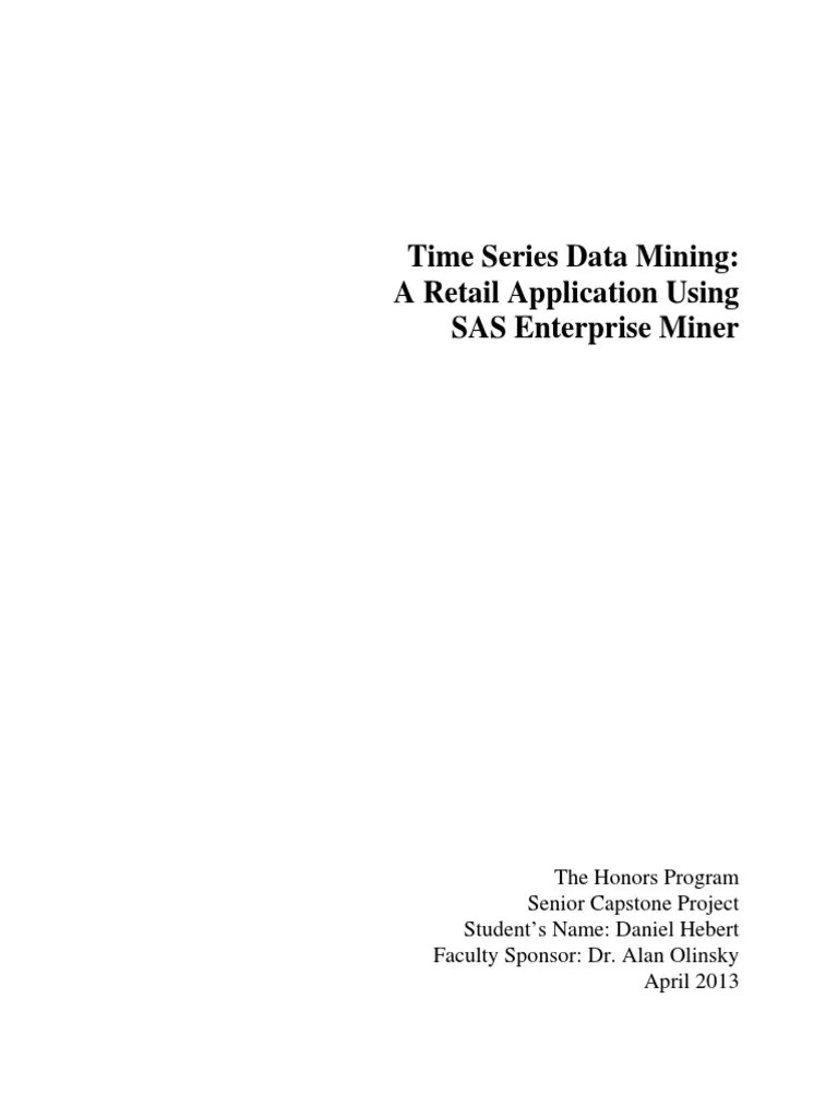 Hebert Time Series Data Mining A Retail Application Using SAS ...