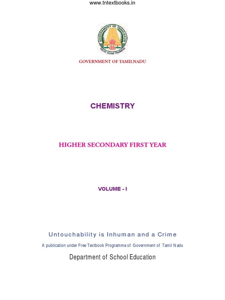 Chemistry - Vol - 1 EM PDF | PDF | Chemical Elements | Redox