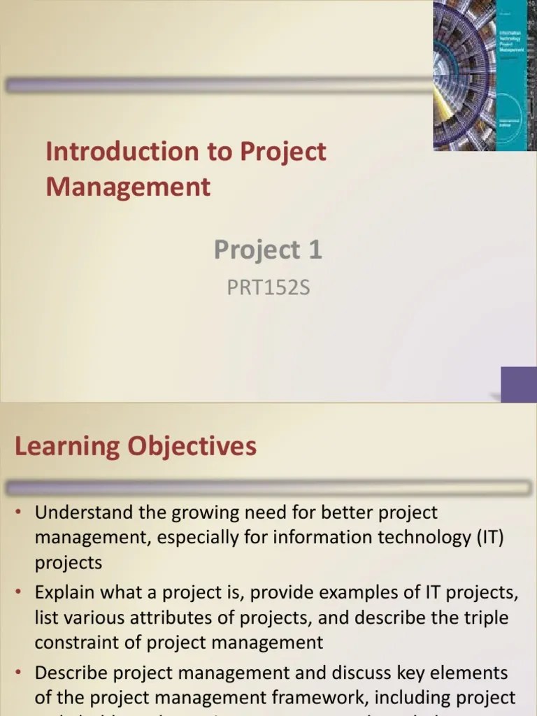 Intro To Project Management | PDF | Project Management | Goal