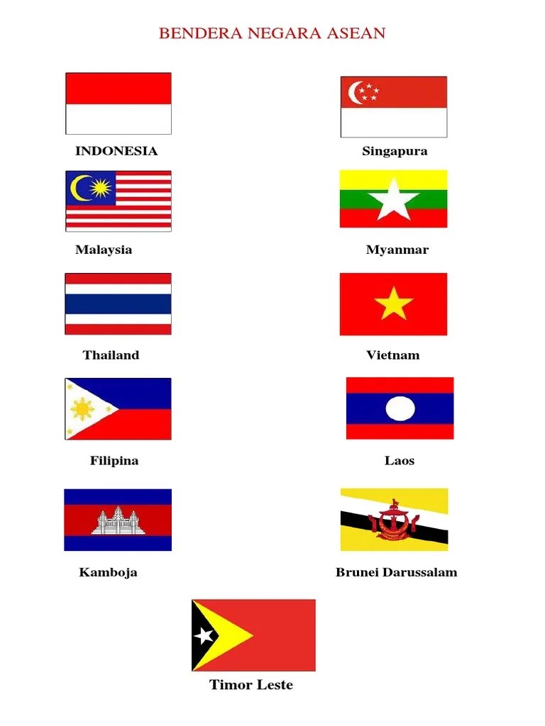 Bendera Negara Asean