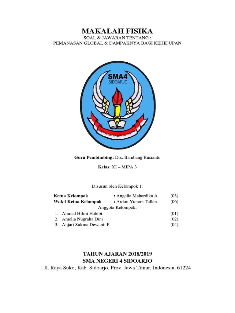 Pemanasan global disebabkan oleh peningkatan umum suhu udara dan laut. Soal Soal Mengenai Global Warming Pdf