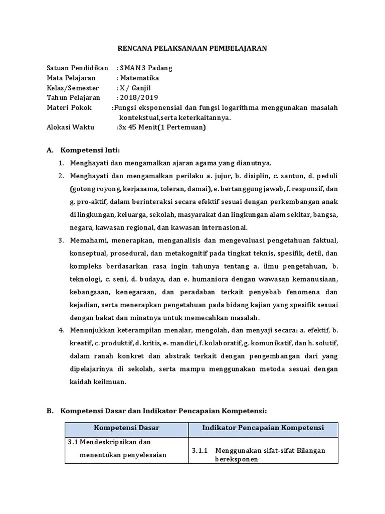 Desain soal untuk mengukur pengetahuan faktual siswa man 2 palu abstrak riska awalia, 2019. Contoh Rpp Persamaan Eksponen Pdf