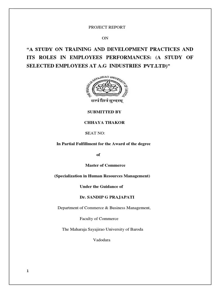 Training And Development | PDF | Goal | Employment
