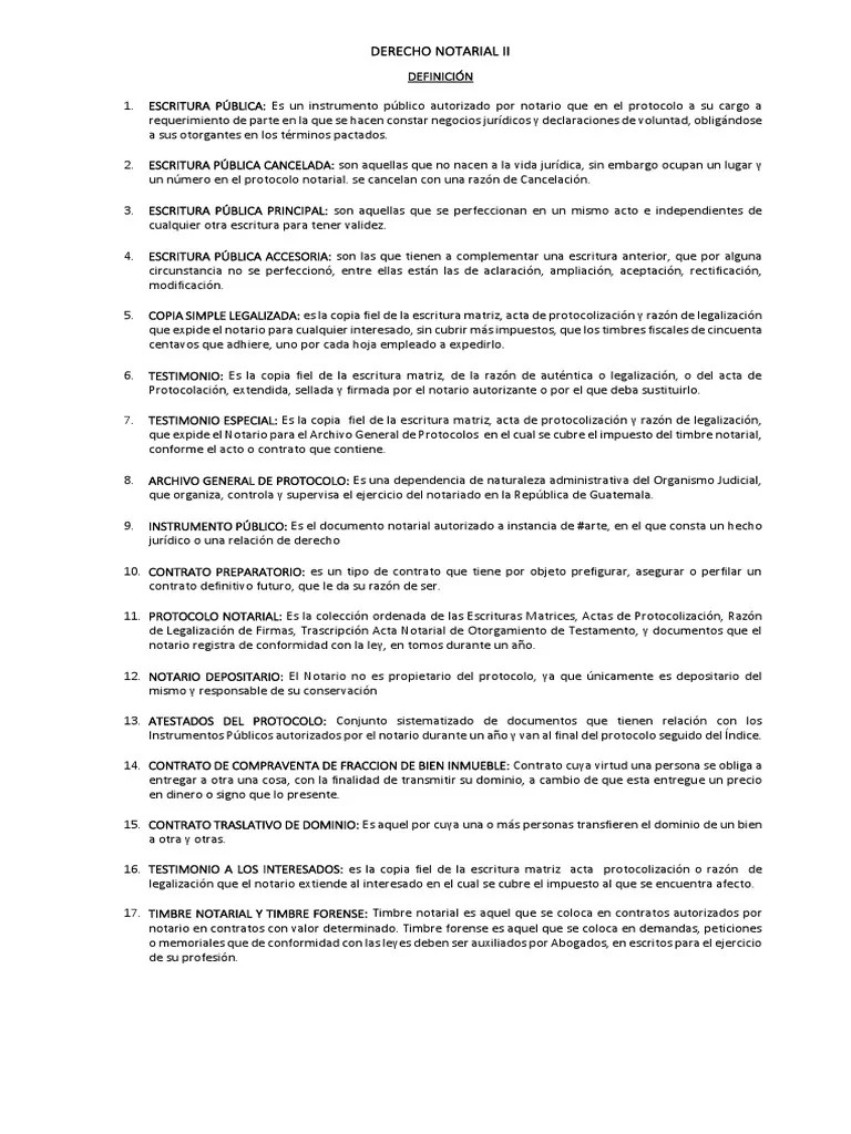 Derecho Notarial II | Descargar Gratis PDF | Derecho Y Economía | Derecho Civil (sistema Legal)