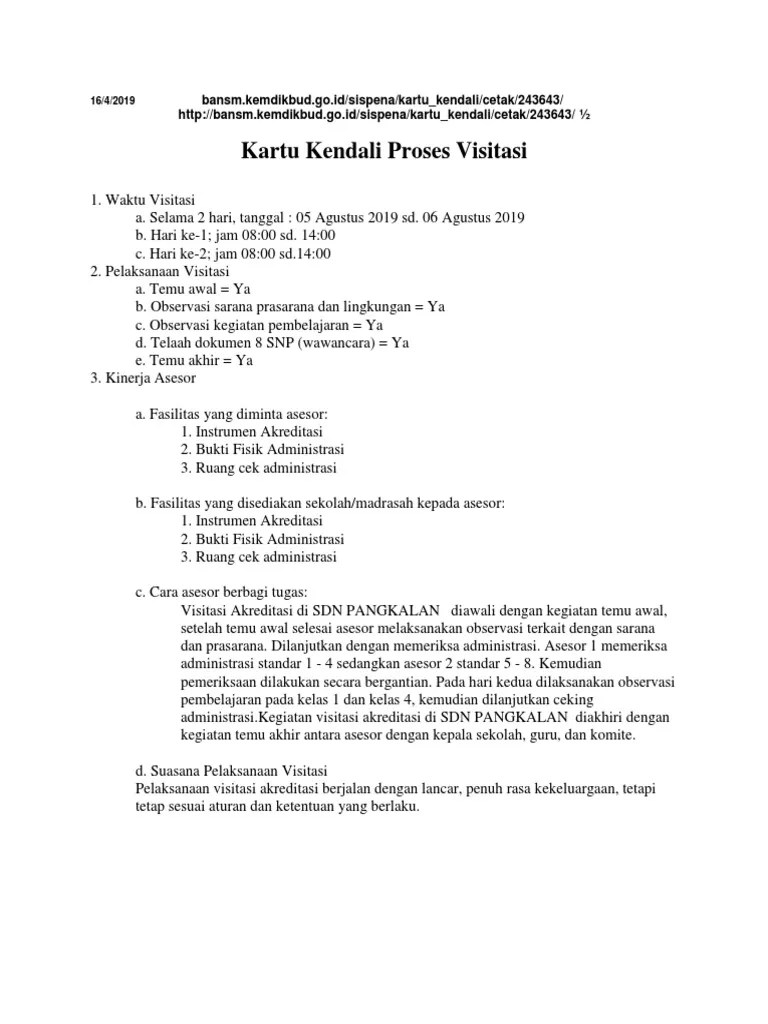 There is no national id card number in the united states. Contoh Kartu Kendali Visitasi Akreditasi Pdf