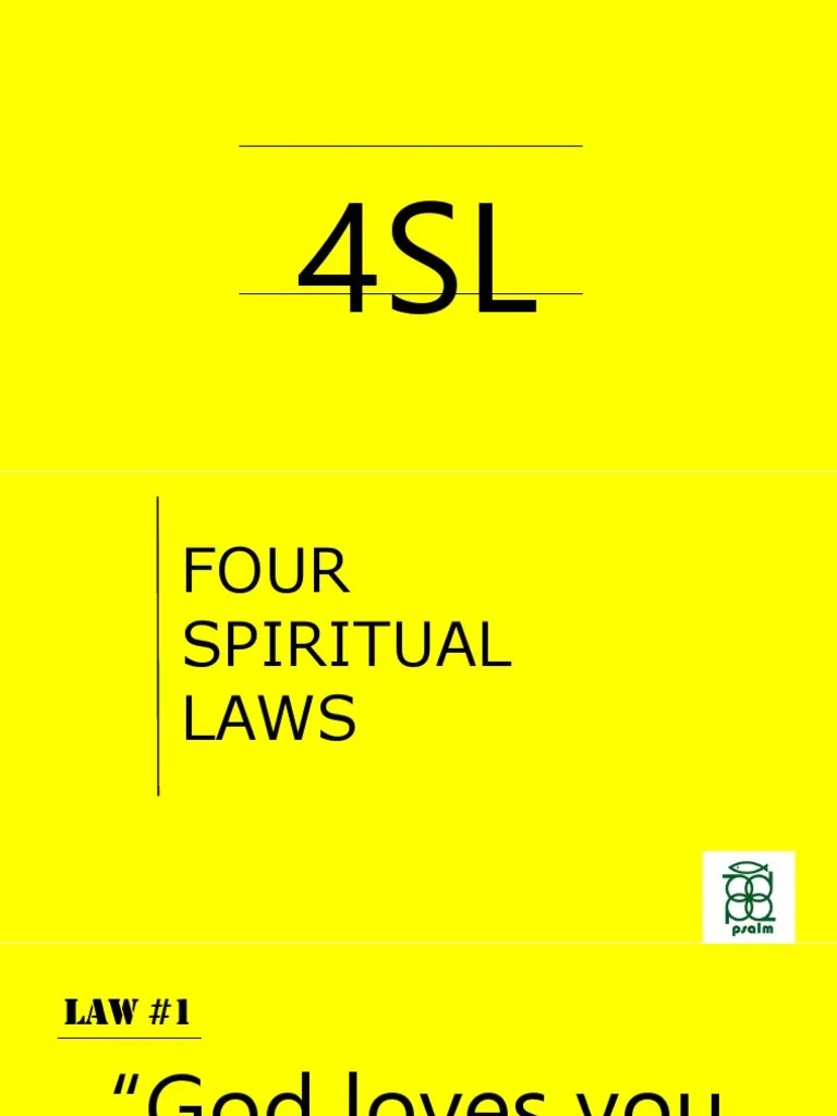 4 Spiritual Laws | PDF