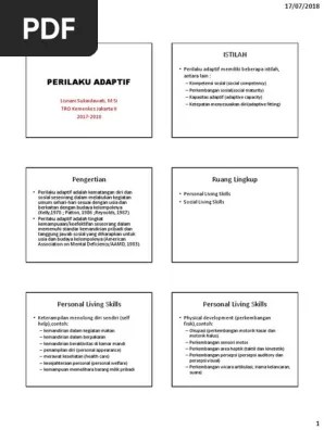 Perilaku Adaptif | PDF