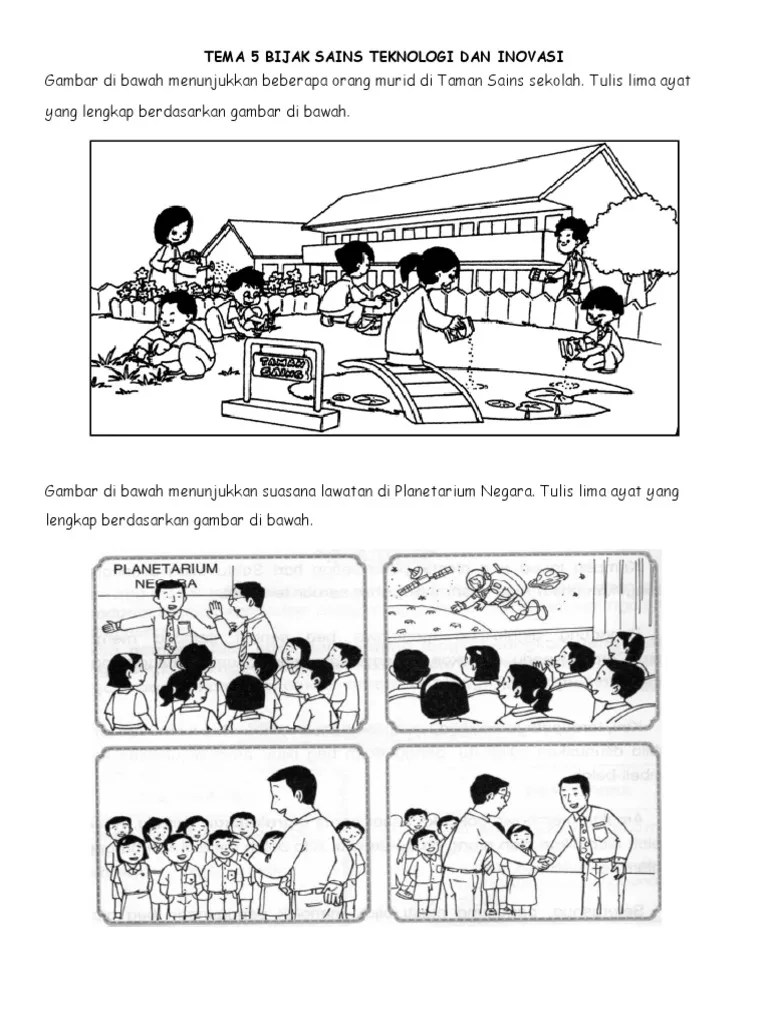 Pilih ayat yang paling sesuai dengan gambar. Bina Ayat Tema 5 Tahun 2 Pdf