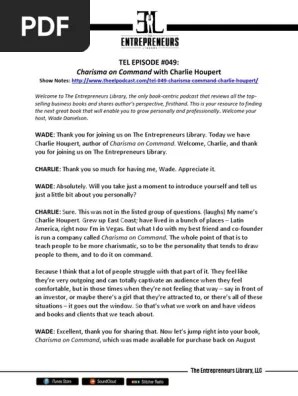For more related info, faqs and issues please refer to dearflip wordpress flipbook plugin help documentation. Tel 049 Charisma On Command Pdf Charisma Body Language