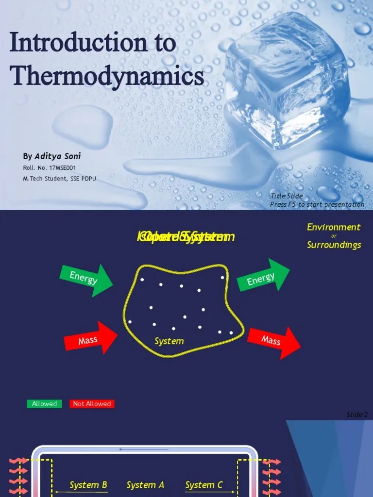 17MSE001 - Intro To Thermodynamics - Ver2.0 | PDF