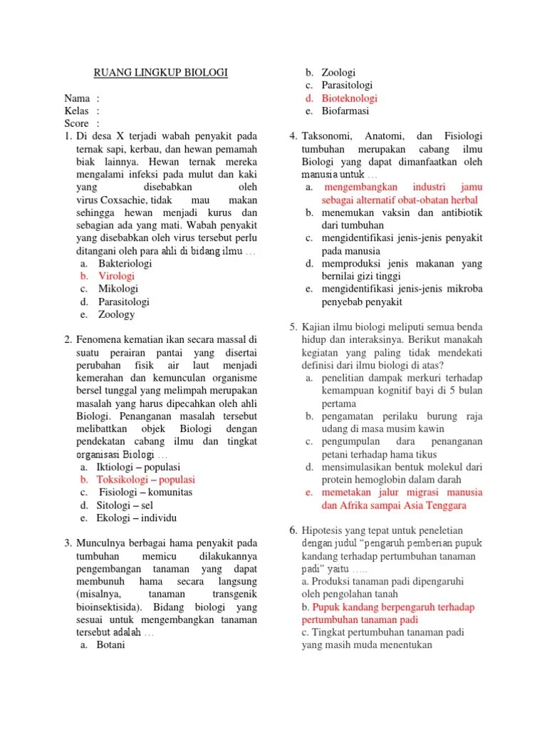 Soal Dan Jawaban Materi Ruang Lingkup Biologi Jawabanku Id There are so many students who Contoh Soal Essay Tentang Ruang Lingkup Biologi Beserta Jawabannya are in a turbulent kind of problem because they are not able to complete their term paper thesis and assignments by themselves.