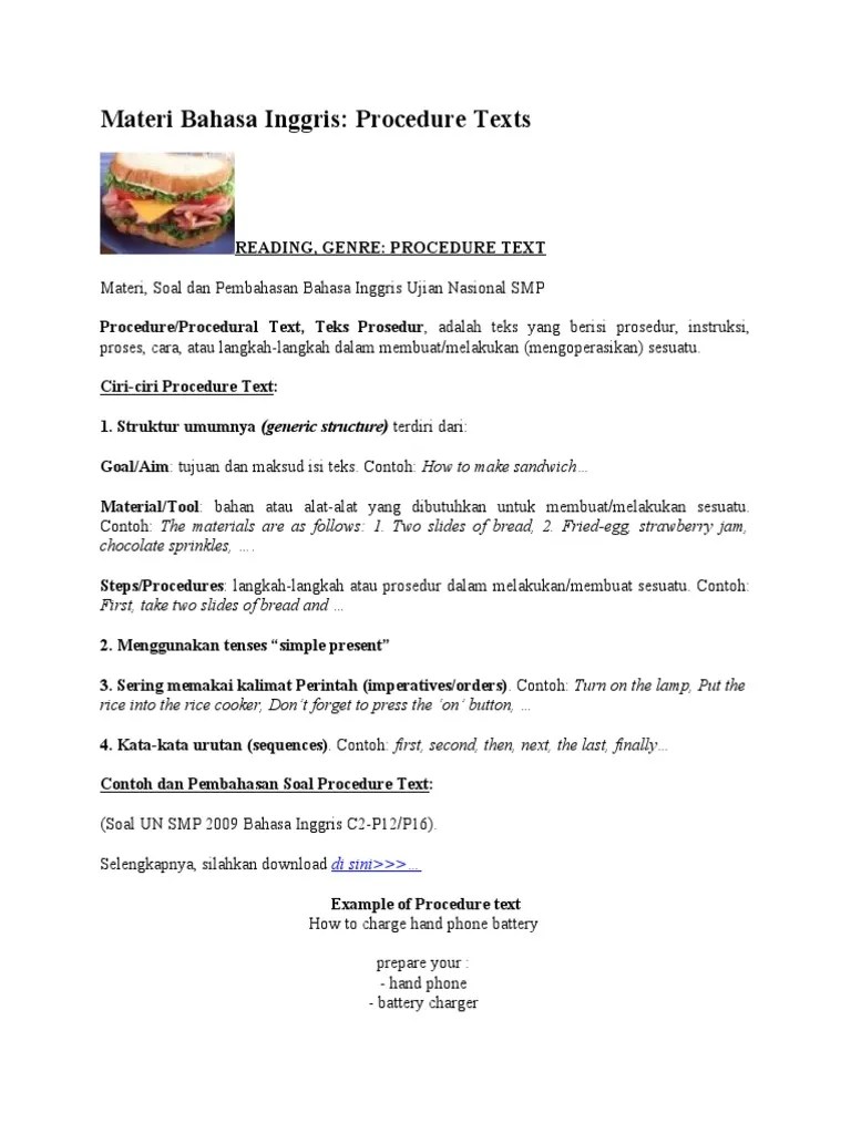Contoh Soal Teks Prosedur Bahasa Inggris – Penggambar