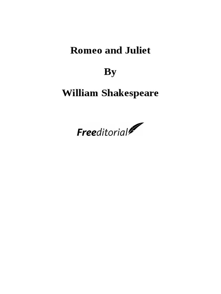 Romeo And Juliet PDF | PDF | Characters In Romeo And Juliet