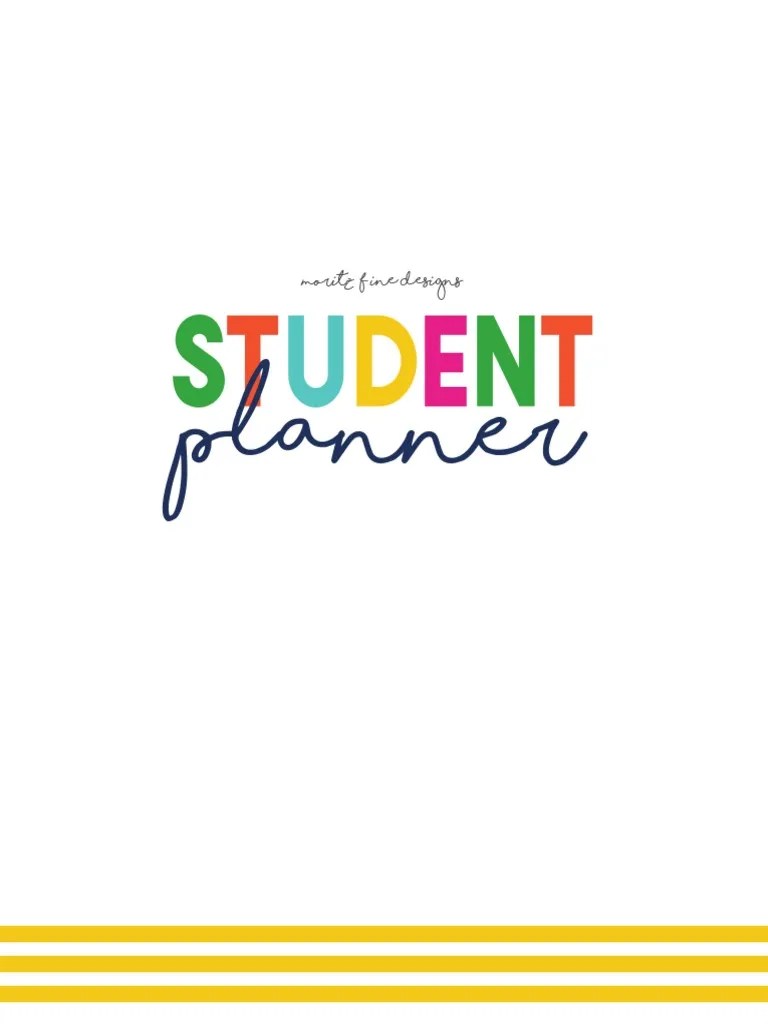 Student Planner | PDF | Learning | Schools