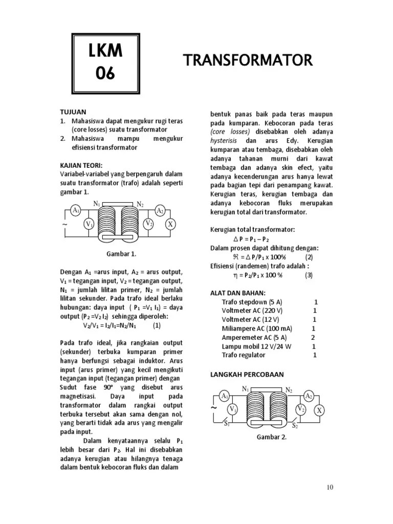 L6 Transformator 1 | PDF