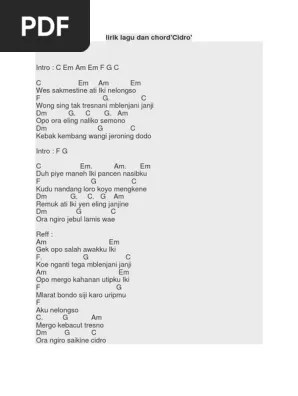 Cidro 2 Alm Didi Kempot Cover Ukulele Senar 4 Lirik Kunci Ukulele 31Berikut chord gitar dan lirik lagu Syahiba Saufa - Tak Lockdown Wae Chord Ukulele Senar 4 dan Chord Ukulele Senar 3 atau Kentrung dengan kunci dasar yang mudah dimainkan bagi pemula kamu juga dapat menggunakan chord yang versi Capo dengan menekan tombol Capo yang telah disediakan.