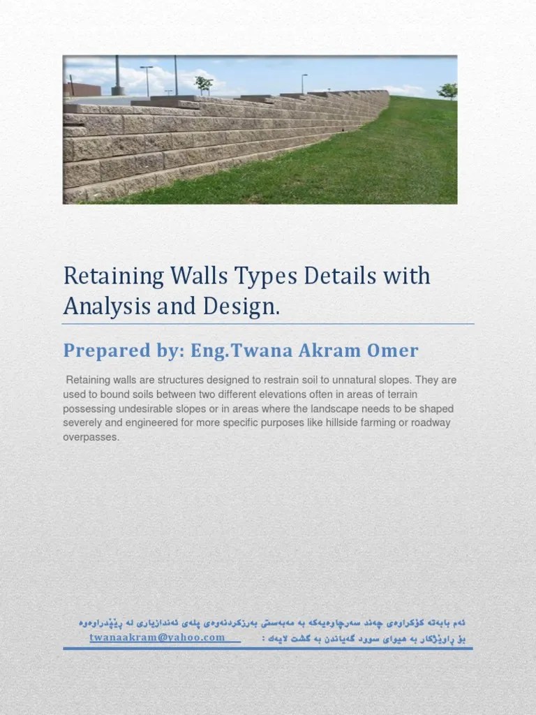 Retaining Wall | PDF | Deep Foundation | Geotechnical Engineering