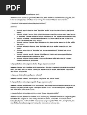 Tiga laporan laporan keuangan utama adalah neraca, laporan laba rugi, dan laporan arus kas. Kombis Essai Bab 19 Pdf