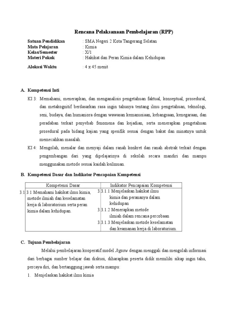Download modul pembelajaran kimia kelas sepuluh. Rpp Kimia Kelas X Kd 3 1 Pdf