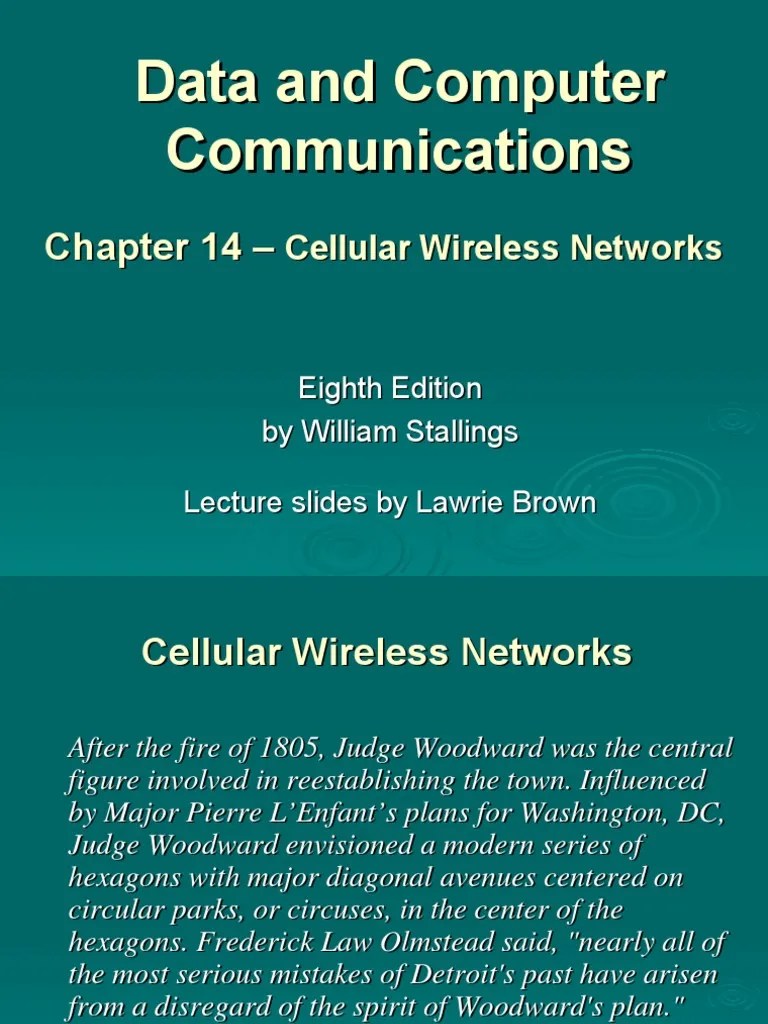 Data And Computer Communications | PDF | Cellular Network | Channel ...