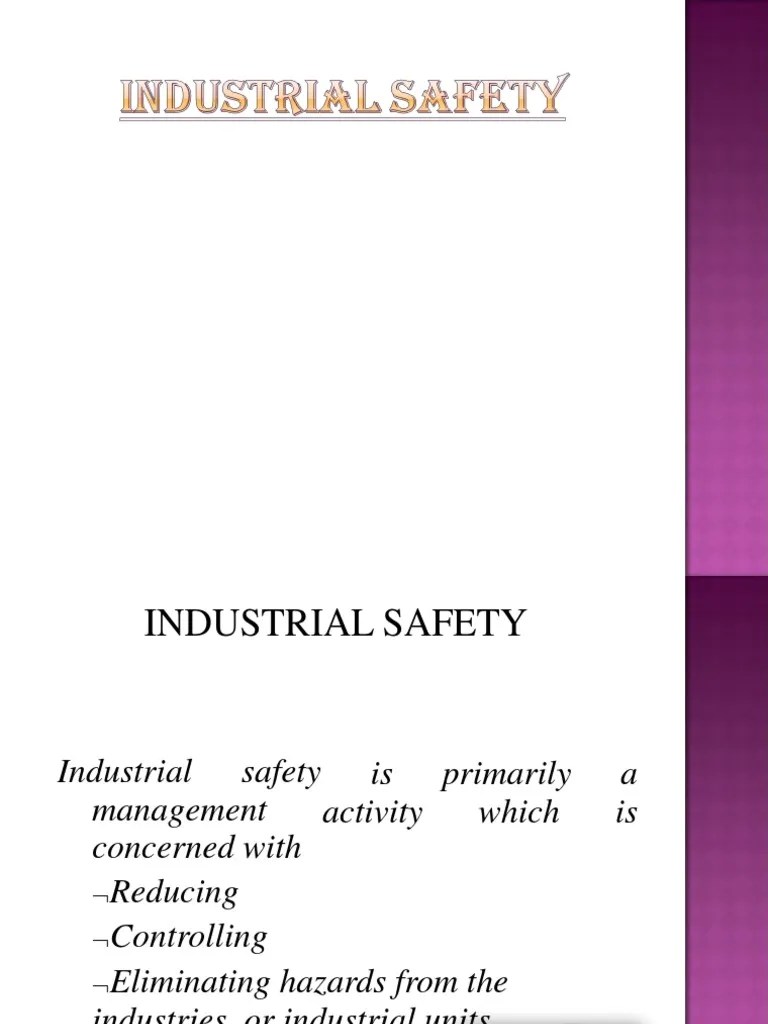 Industrial Safety | PDF | Occupational Safety And Health | Safety