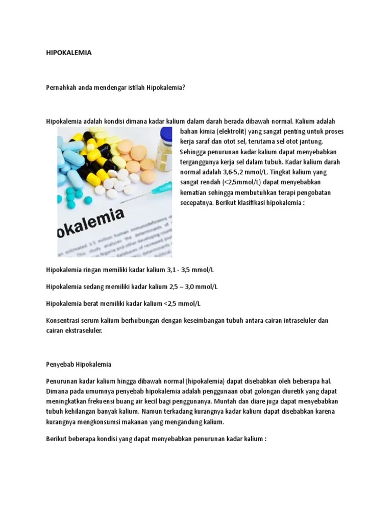 Hipokalemia Wps Office | PDF