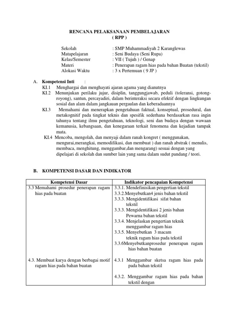 gambar diatas merupakan salah satu contoh penerapan ragam hias pada bahan kayu. C 3 3 4 3 Rpp Seni Rupa Bhn Buatan Pdf