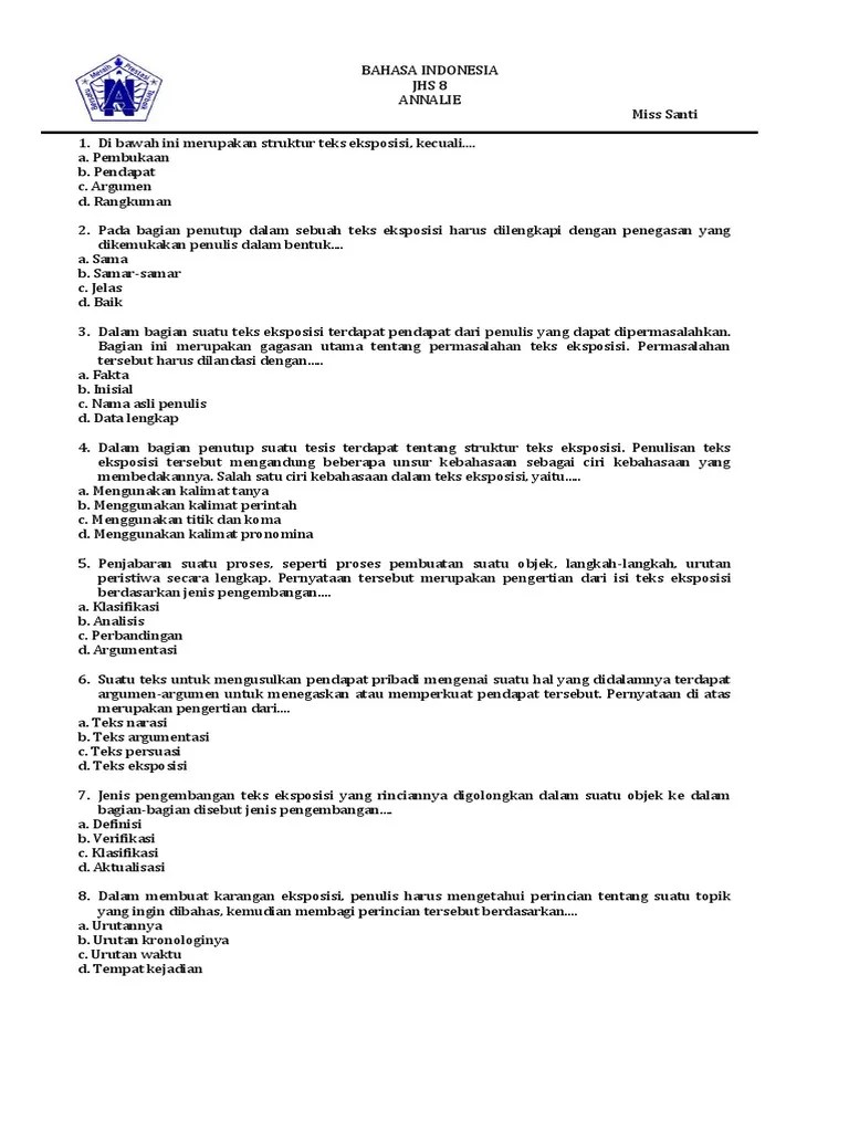 Ketika kita belajar bahasa indonesia, . Bahasa Indonesia Eksposisi Pdf