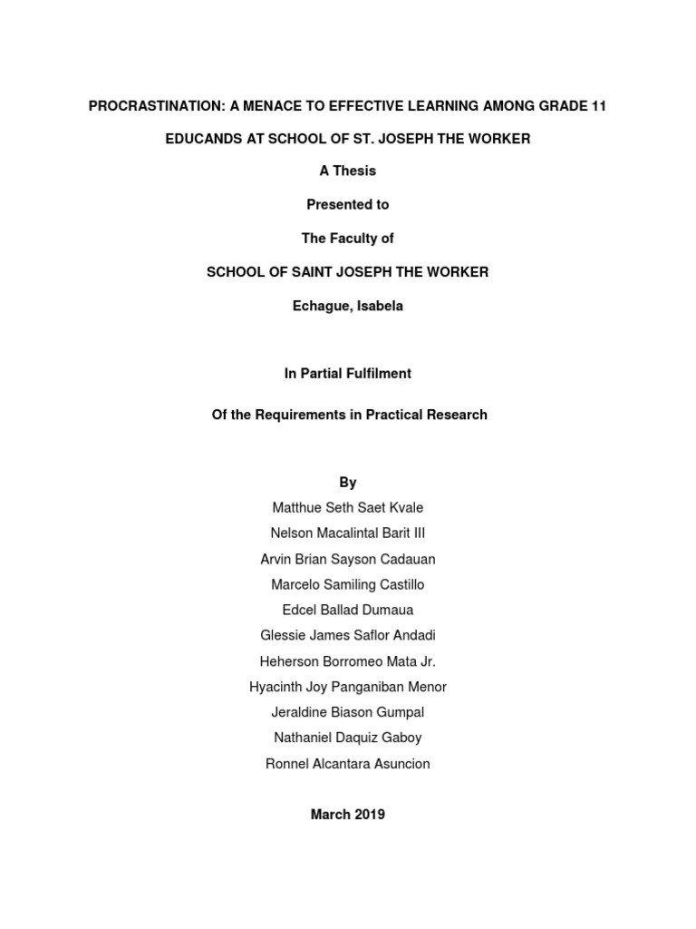 Procrastination | PDF | Procrastination | Professional Skills