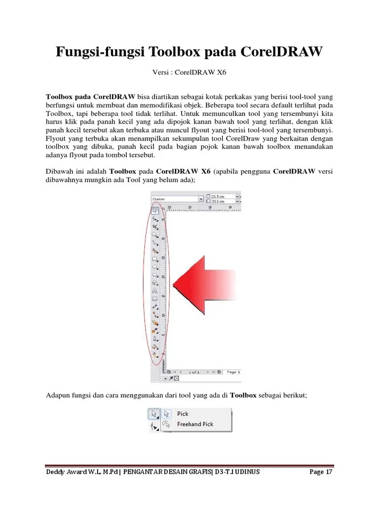 Fungsi Toolbox Corel DRAW | PDF