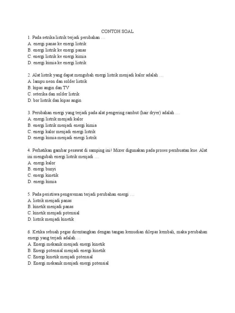 Soal Energi | PDF