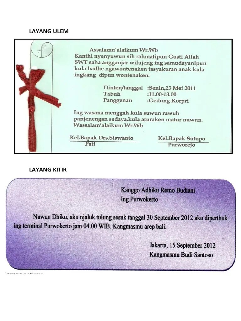 Contoh layang bahasa jawa sparkling and fun. Contoh Layang Ganep Masnurul