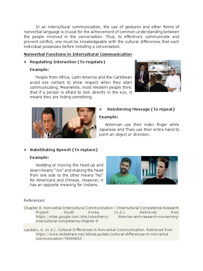 Nonverbal Intercultural Communication Pdf