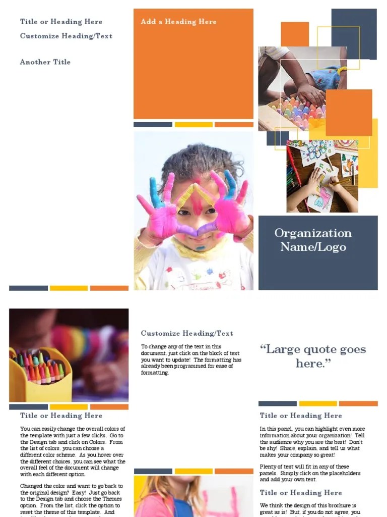 Organization Name/Logo: Title Or Heading Here Customize Heading/Text | PDF | Software | Computing