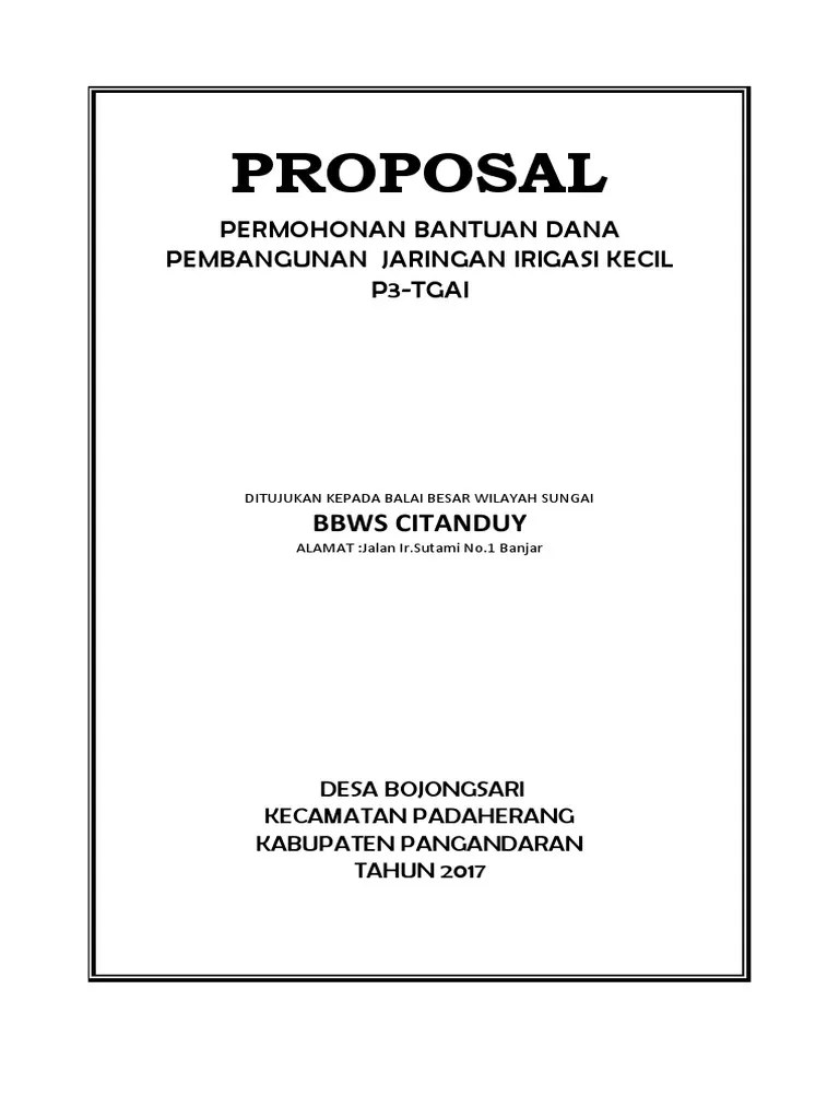 Berkenan membantu anggaran dana tersebut. Proposal P3a Pdf