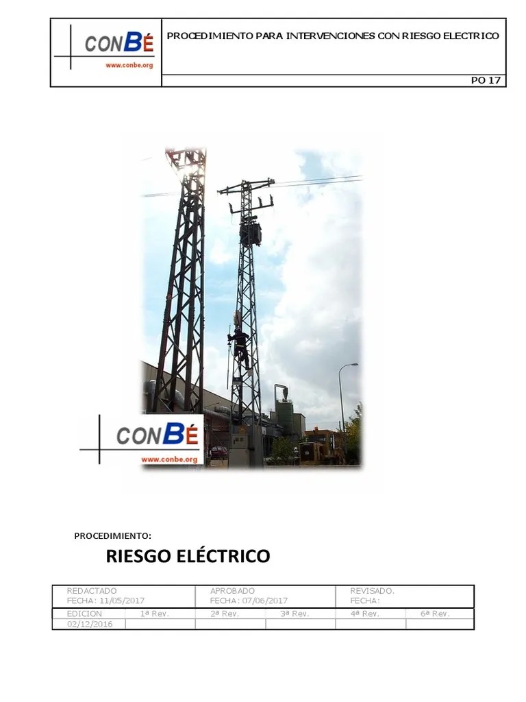 Riesgo Electrico PDF | PDF | Aislador (Electricidad) | Corriente Eléctrica