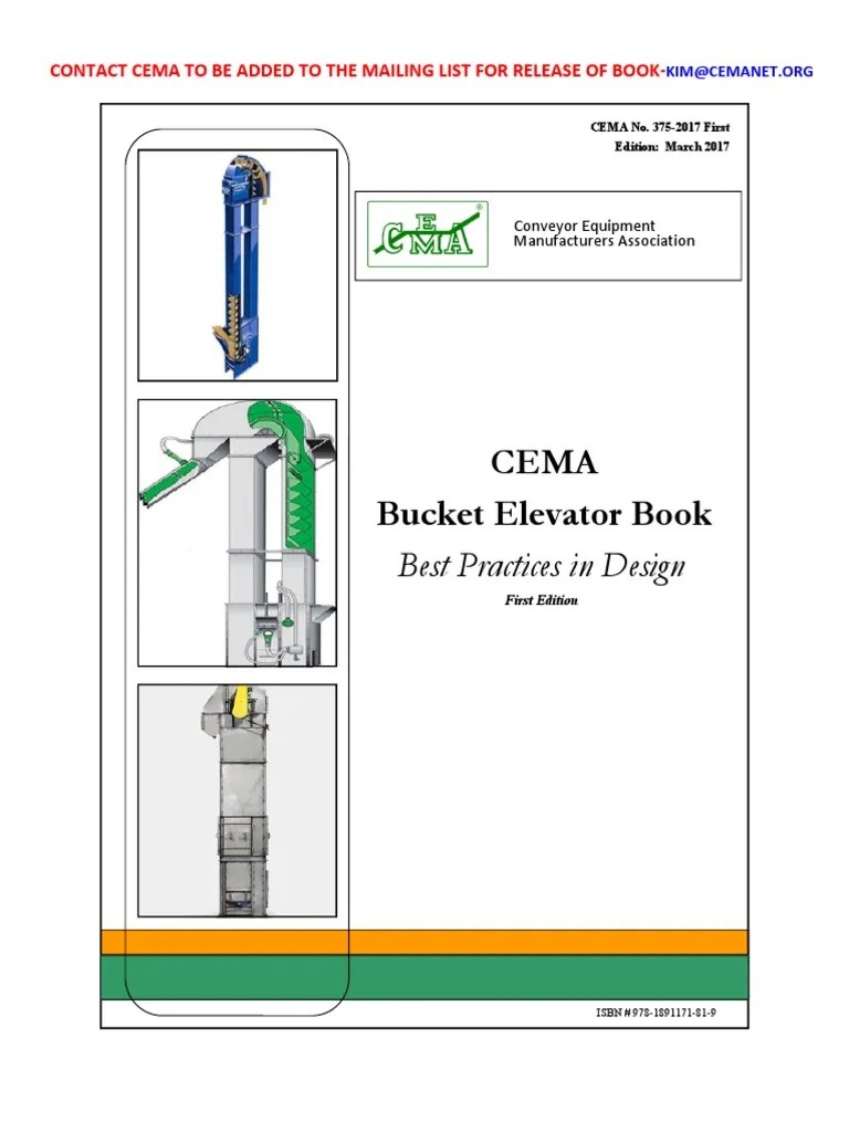 Bucket Elevator Book 1st Ed MRK TOC | PDF | Elevator | Mechanical ...