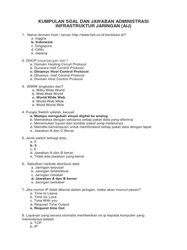 Pada postingan kali ini akan saya sampaikan garis besar materi administrasi infrastruktur jaringan kelas 11 semester 1 dan 2 serta materi administrasi infrastruktur jaringan kelas 12 smk semester 1 dan 2 kurikulum 2013 revisi 2017. Kumpulan Soal Soal Administrasi Infrastruktur Jaringan Kelas 12 Masnurul