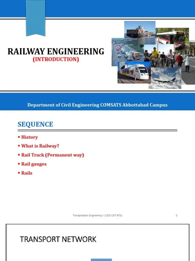 Lecture No 5 Railway Engineering 1 | PDF | Rail Transport | Train