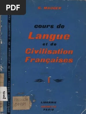 Cours de Langue Et de Civilisation Francaises I | PDF | Genre grammatical |  Bleu