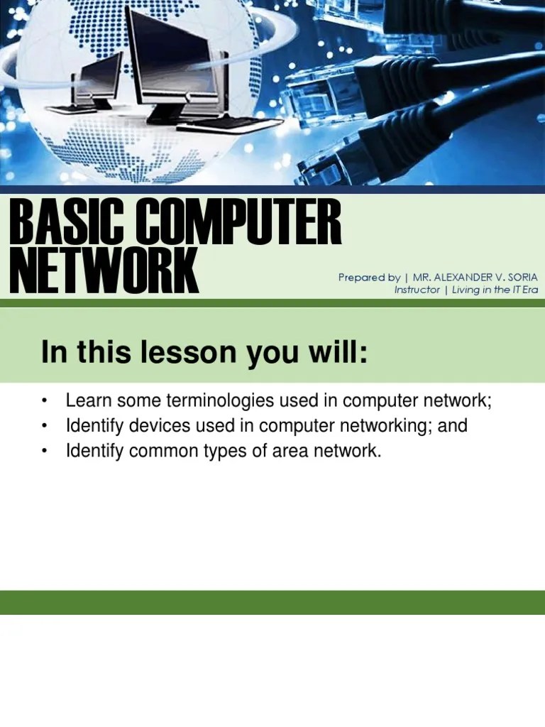 Basic Computer Network PDF | Download Free PDF | Wide Area Network ...