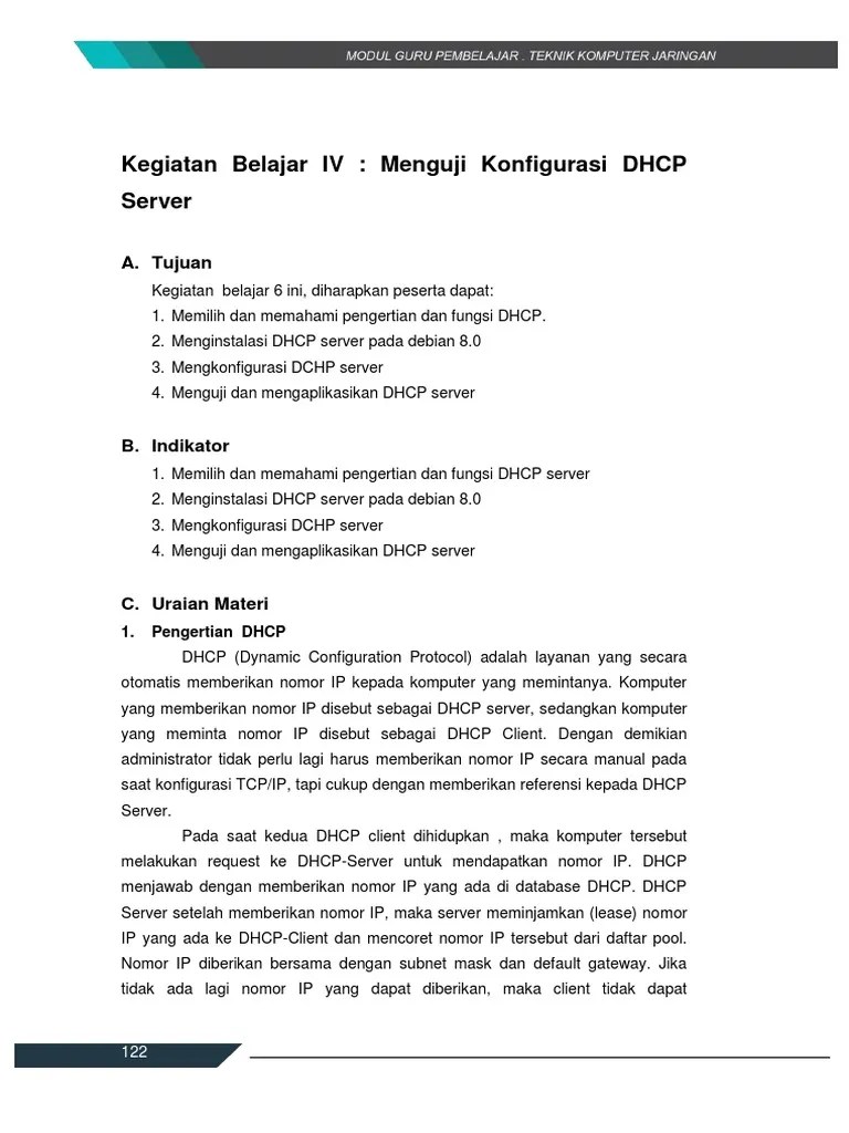 Memahami Konfigurasi DHCP