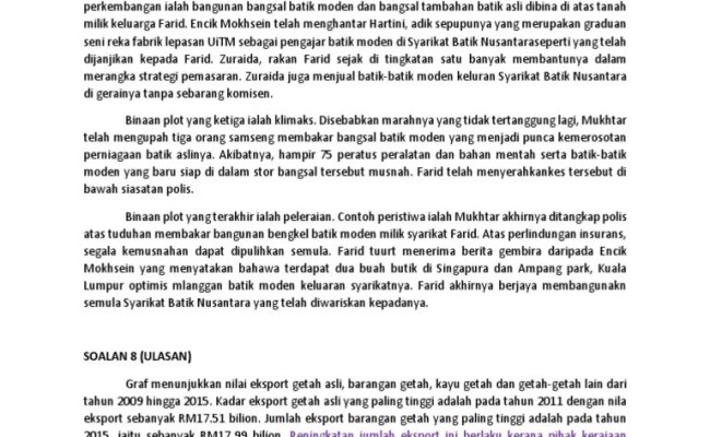 Contoh Karangan Novel Tingkatan 3 / Contoh Soalan Novel Spm Noxstier