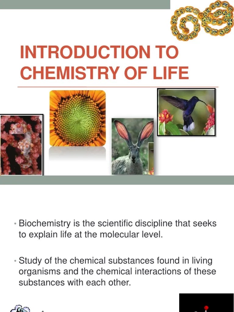 Introduction To Chemistry Of Life | PDF | Nucleic Acids | Biomolecules