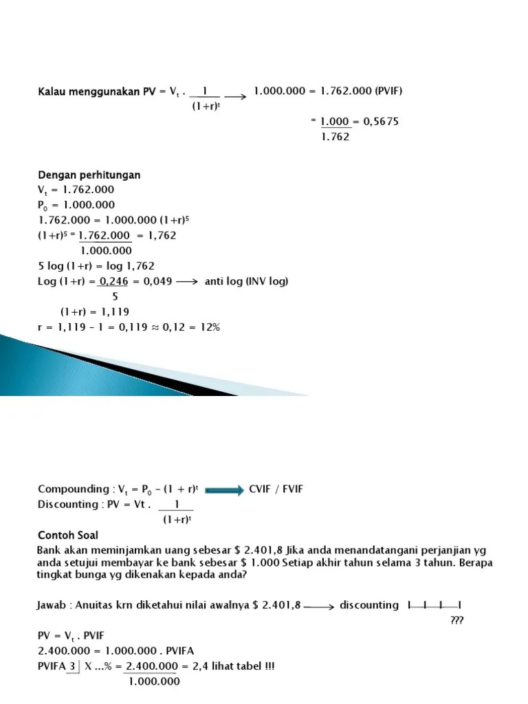 Pertemuan 6 Present Value | PDF